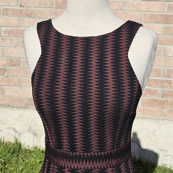 Maeve black & brown structured dress - Picture 7 of 10